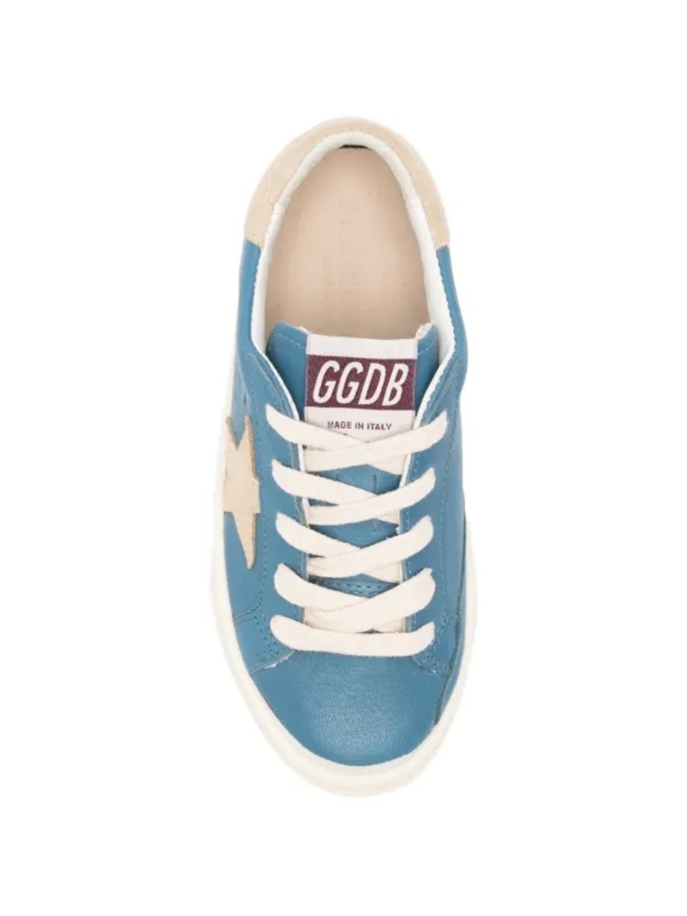 GOLDEN GOOSE May Blue Leather Sneakers BRAND NEW - Picture 4 of 7